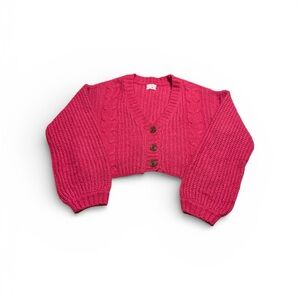 Urban Outfitters Fuchsia Knit Cardigan
